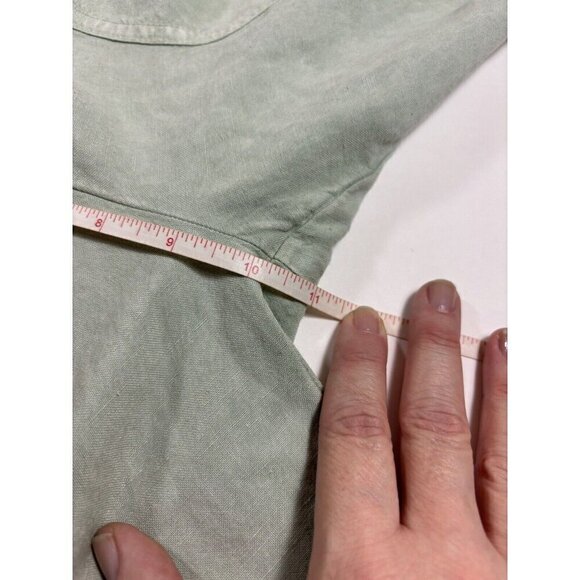 YFB Young Fabulous Broke Kennedy Strapless Jumpsuit Mint Green Small Linen Blend - Picture 5 of 15